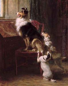 A Reserved Seat, 1901 by Briton Riviere
