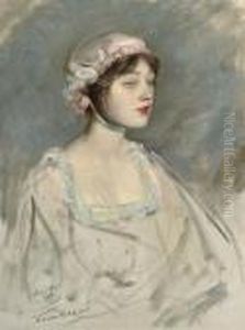 The Pink Bonnet by William Nicholson