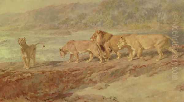 On the Bank of an African River, 1918 - view 1