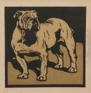 A Set Of Five Coloured Prints Of Animal Subjects by William Nicholson