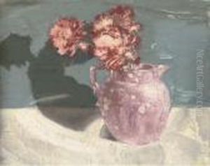 Pink Lustre With Carnations