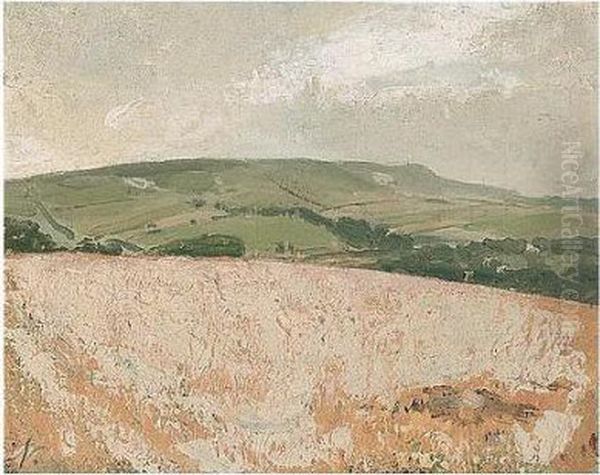 The Cornfield Above Alfriston - view 1