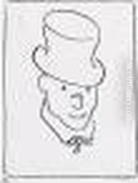 Man In Top Hat And Bow Tie - view 1