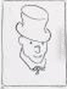 Man In Top Hat And Bow Tie by William Nicholson