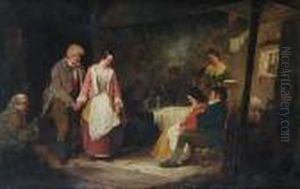 In A Country Tavern by Erskine Nicol