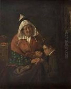 Grandmother & Grandson by Erskine Nicol