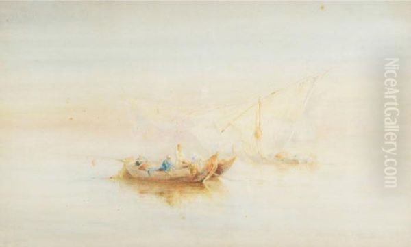 Fishing Boats In The Mist - view 1