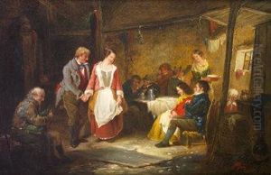 Tavern Scene With Figures