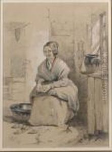 Peeling Potatoes by Erskine Nicol