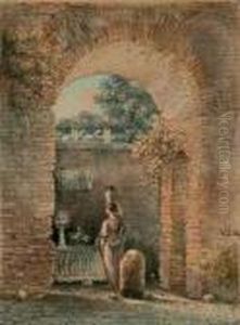 Une Porteuse D'eau Sous Un Arc Une Porteuse D'eau Sous Un Arc