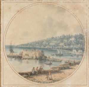 Trois Vues Animees De Naples En Tondo