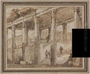 Colonnade Animee De Personnages