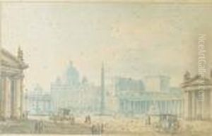 Vue De Saint Pierre De Rome by Victor-Jean Nicolle