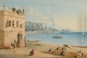 Vue De La Baie De Naples by Victor-Jean Nicolle