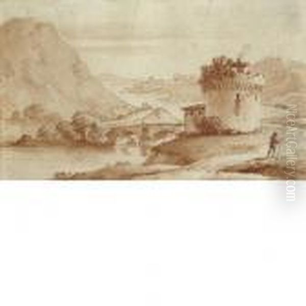 Paesaggio Romano Con Rovine - view 1