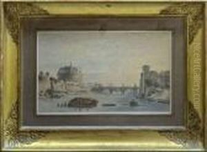 Le Chateau Et Le Pont Saint Ange A Rome. thumbnail