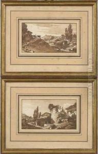 Deux Vues D' Italie. by Victor-Jean Nicolle
