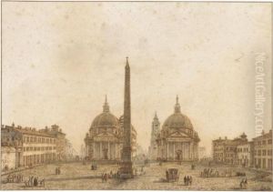 Veduta Di Piazza Del Popolo