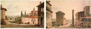 paire De Vues De Rome by Victor-Jean Nicolle