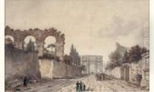 Groupes De Visiteurs Dans Le Forum A Rome