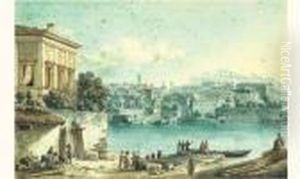Vue De Rome Prise D'une Rive Du Tibre by Victor-Jean Nicolle