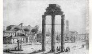 Vue Du Campo Vaccino by Victor-Jean Nicolle