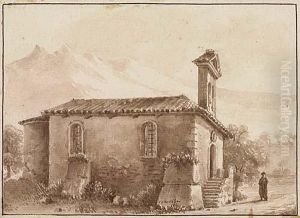 A Chapel In The Mountains by Victor-Jean Nicolle
