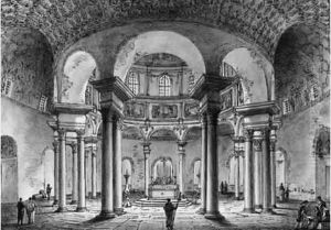 Interieur De L'eglise De Sainte-constance A Rome by Victor-Jean Nicolle