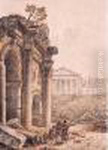 Personnages En Toge Devant Des Architectures Romaines Personnages En Toge Devant Des Architectures Romaines