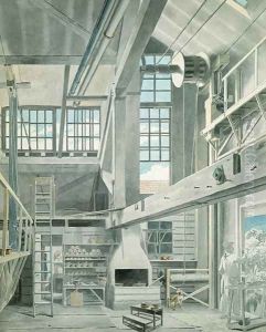 Painters Loft at the Theatre Royal, Haymarket by Michael Angelo Rooker