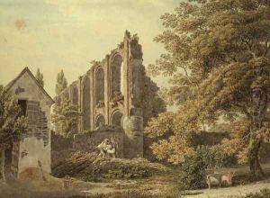 St. Botolphs Priory, Colchester by Michael Angelo Rooker