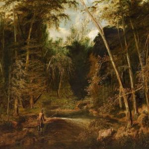 English River Landscape With Anglers
