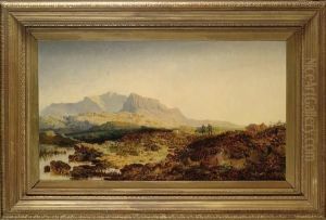 Paesaggio Montano Con Figure by Edmund John Niemann