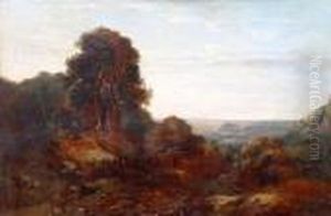 An Extensive Landscape, With Figures Returningfrom A Chapel An Extensive Landscape, With Figures Returningfrom A Chapel