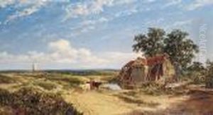 Windmill In An Extensive Summer Landscape, Near Great Missenden