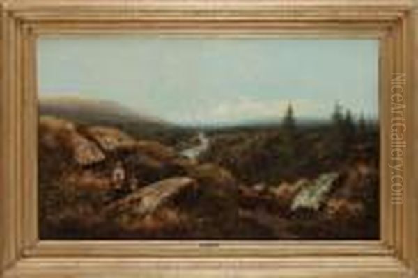 Flickor I Bergslandskap - view 1