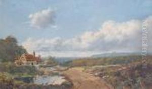 Cottage In A Moorland Landscape, And Another by Edmund John Niemann