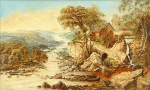 Fishing By The Watermill