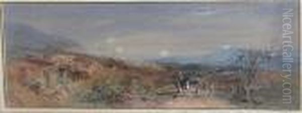 Horse And Cart In A Rural Landscape - view 1