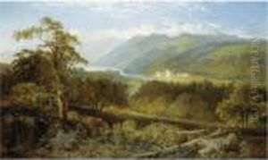 A View Of Taymouth Castle On Loch Tay