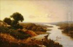 Riverlandscape With Rocky Outcrop
