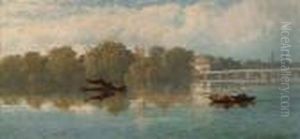 The Thames At Putney by Edmund John Niemann