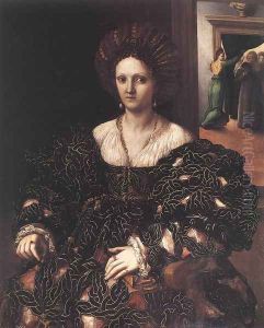 Portrait of a Woman c. 1531 by Giulio Romano (Orbetto)