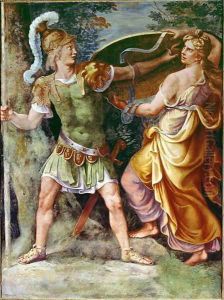 Thetis giving Achilles his arms by Giulio Romano (Orbetto)
