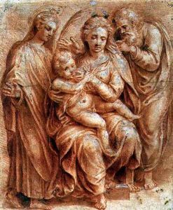 Holy Family with a Virgin Martyr