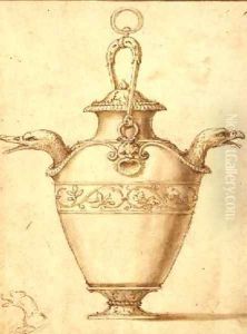 Jug with handle and two spouts by Giulio Romano (Orbetto)