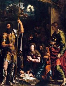 Adoration of the Shepherds by Giulio Romano (Orbetto)