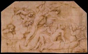 The Birth of Bacchus by Giulio Romano (Orbetto)