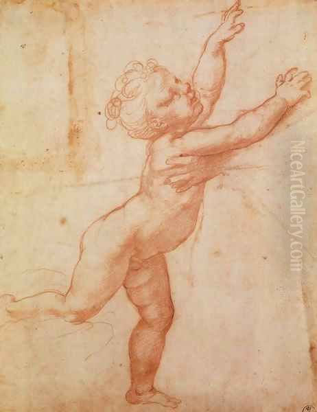 Nude Child with Open Arms - view 1