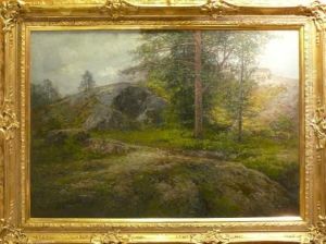 Skogsmotiv. by Severin Nilson